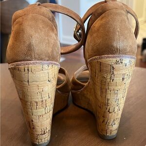 Dolce Vita Tan Suede Cork Wedges